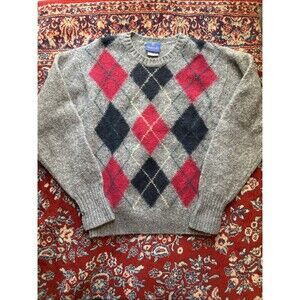 Vintage Wood Ward Wool Knit Crewneck Sweater Size Large Ireland